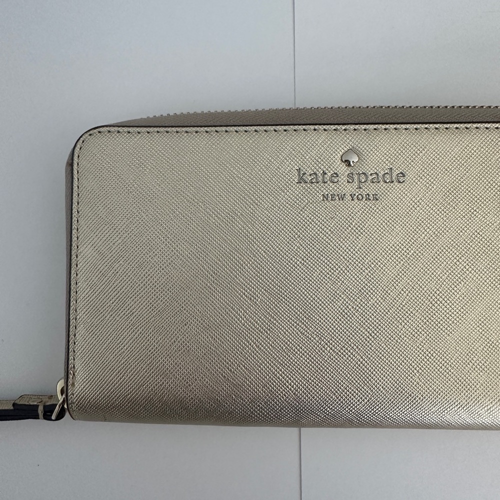 Kate Spade Gold Wristlet Wallet - Picture 6 of 11